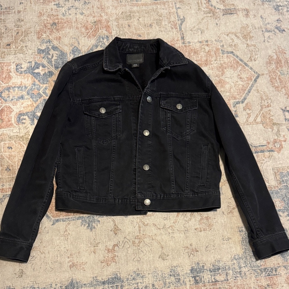 Black Denim Jean Jacket AE